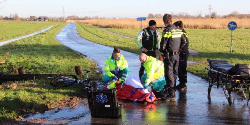 Fietser gewond na harde val