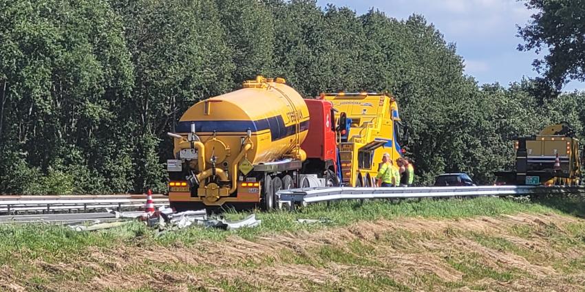 vangrail zwaar beschadigd vangrail zwaar beschadigd
