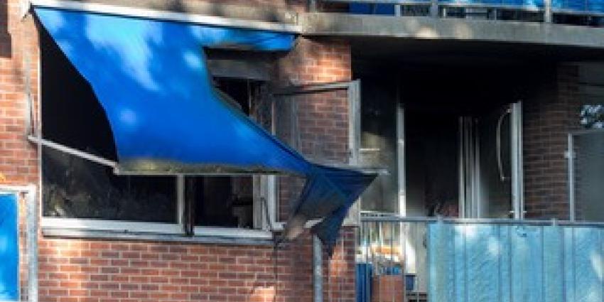 Grote woningbrand in Winschoten