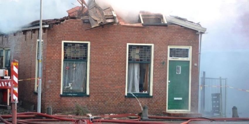 Woning gaat in vlammen op in Nieuwe Pekela 