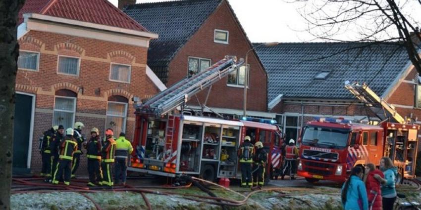 Woning gaat in vlammen op in Nieuwe Pekela 