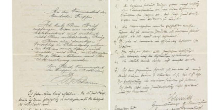 Uniek capitulatiedocument Rotterdam uit WOII opgedoken Uniek capitulatiedocument Rotterdam uit WOII opgedoken