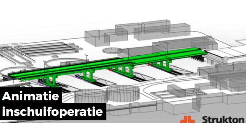 Nieuw brugdek Noorderbrug Maastricht wordt ingeschoven Nieuw brugdek Noorderbrug Maastricht wordt ingeschoven