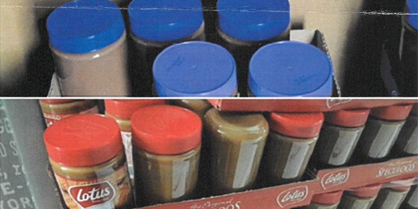 Voor consumptie afgekeurde choco- en Speculoos pasta via Facebook te koop Voor consumptie afgekeurde choco- en Speculoos pasta via Facebook te koop