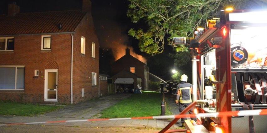 Brand in leegstaande woning in Nieuwolda Brand in leegstaande woning in Nieuwolda
