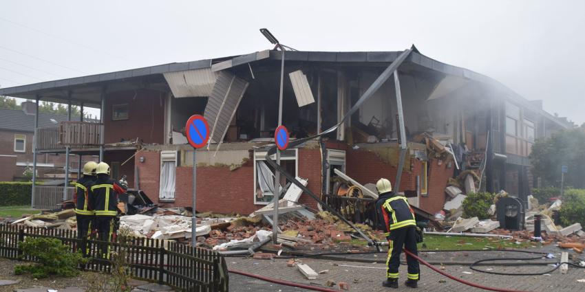 Bewoner veroorzaakte zelf explosie in Hoogeveen Bewoner veroorzaakte zelf explosie in Hoogeveen