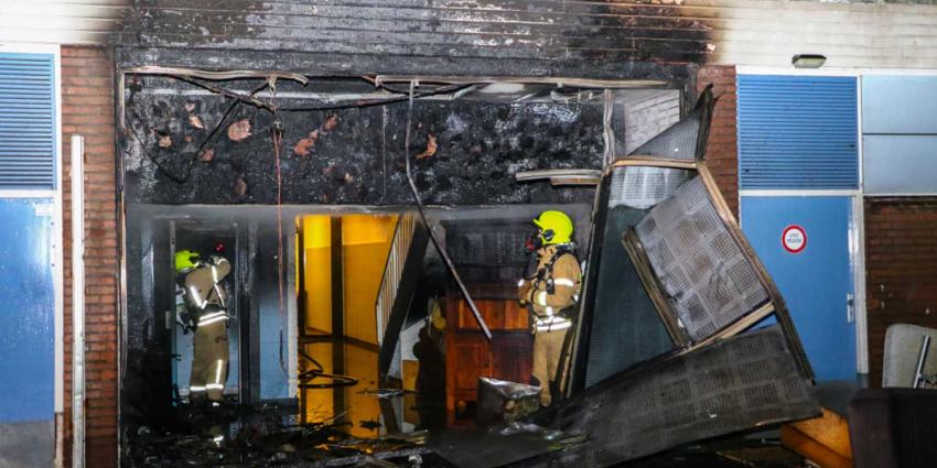 Flinke brand in leegstaand pand Flinke brand in leegstaand pand