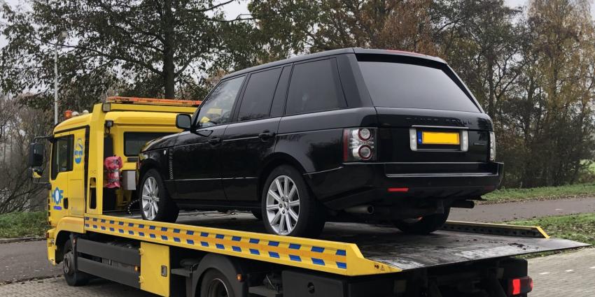 in beslag genomen auto in beslag genomen auto
