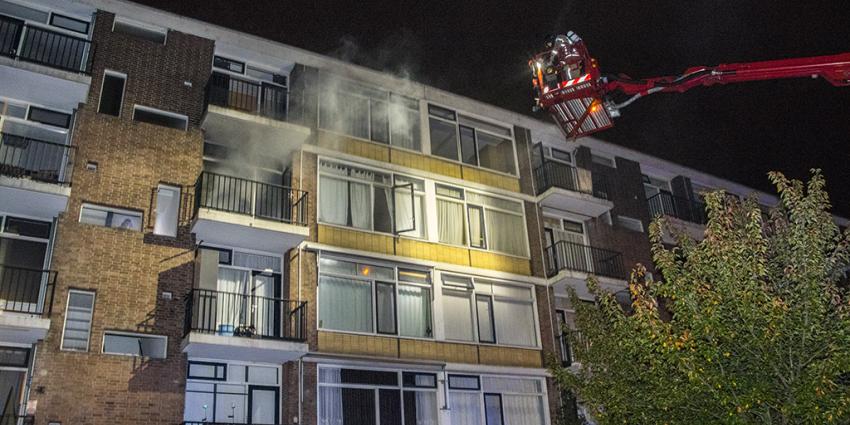Gewonden bij flatbrand in Schiedam Gewonden bij flatbrand in Schiedam