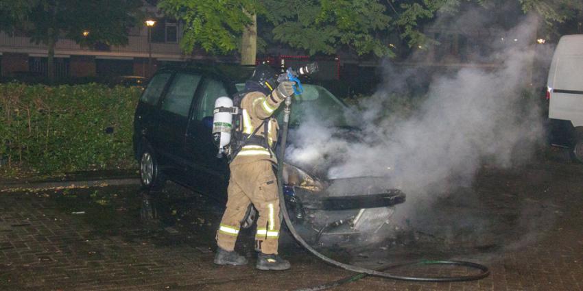 Mogelijke brandstichting auto in Schiedam Mogelijke brandstichting auto in Schiedam