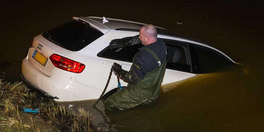 Automobilist belandt in Rosmalen in ijskoude sloot Automobilist belandt in Rosmalen in ijskoude sloot