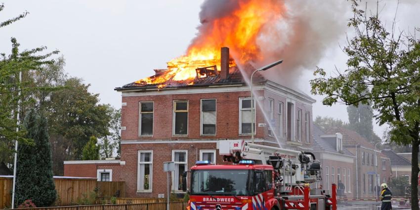 Uitslaande woningbrand in Veendam Uitslaande woningbrand in Veendam
