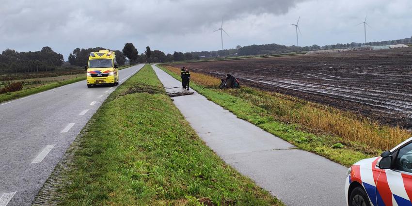 Auto op zijn kop Auto op zijn kop