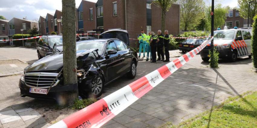 Auto crasht tijdens achtervolging Auto crasht tijdens achtervolging
