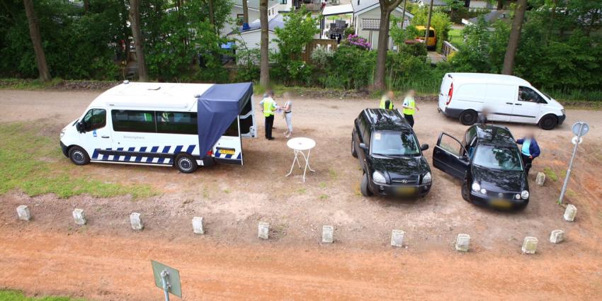 Grote controle op vakantiepark in Schijndel Grote controle op vakantiepark in Schijndel