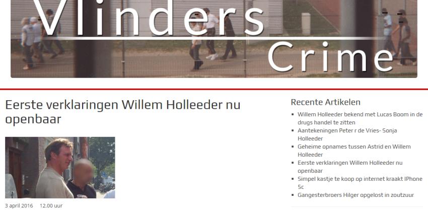 'Deel van verklaring Willem Holleeder uitgelekt' 'Deel van verklaring Willem Holleeder uitgelekt'