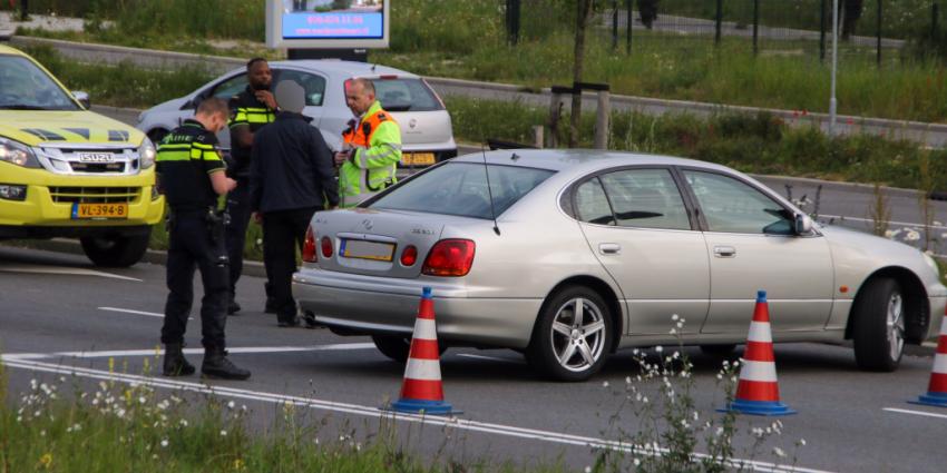 Foto van woordenwisseling na ongeval Foto van woordenwisseling na ongeval