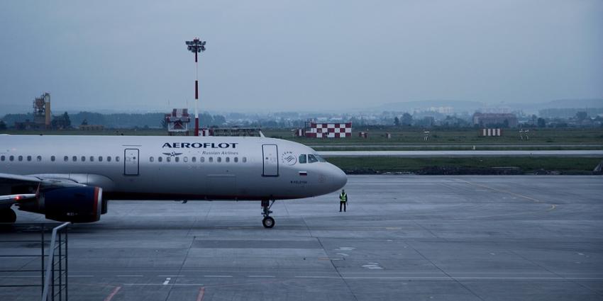 Vliegtuig Aeroflot Vliegtuig Aeroflot