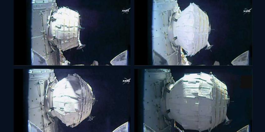 'Ballonkamer' ISS toch nog succesvol opgeblazen