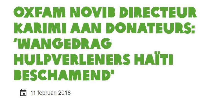 Nederlands belastinggeld gebruikt voor seksfeesten Oxfam Nederlands belastinggeld gebruikt voor seksfeesten Oxfam