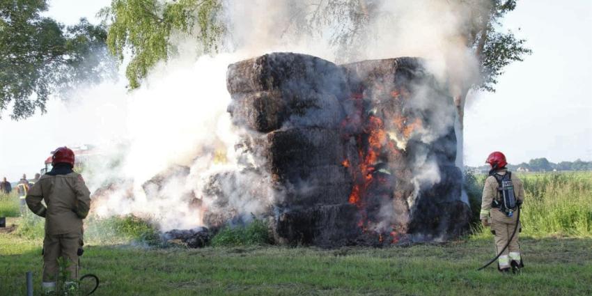 hooibalen in brand hooibalen in brand