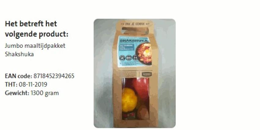 Allergenenwaarschuwing Jumbo Maaltijdpakket Shakshuka Allergenenwaarschuwing Jumbo Maaltijdpakket Shakshuka