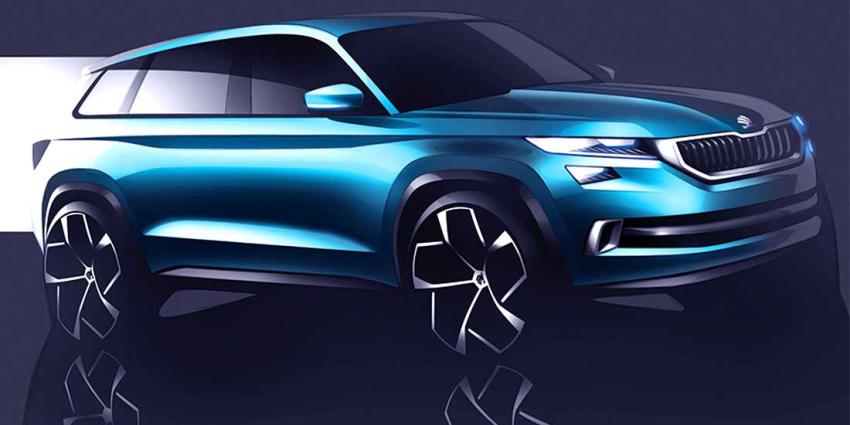 Skoda maakt studiemodel VisionS voor nieuwe SUV Skoda maakt studiemodel VisionS voor nieuwe SUV