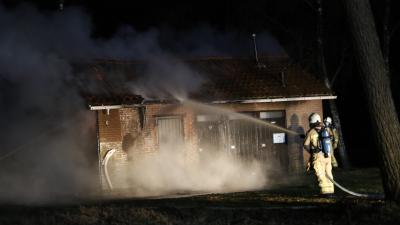 Brand in toiletgebouw 