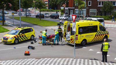 Motorrijder gewond bij aanrijding in Eindhoven