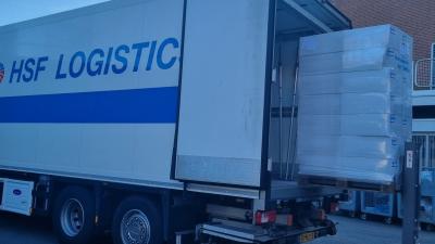Laden van vrachtwagen
