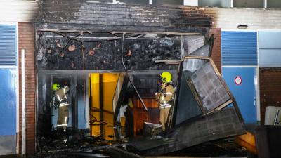 Flinke brand in leegstaand pand