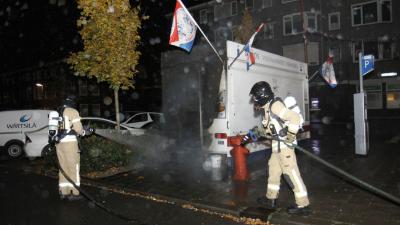 Brand zorgt voor forse schade aan viskraam
