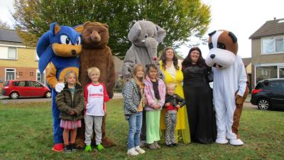 Mascotte parade Nieuwehorne succesvol verlopen