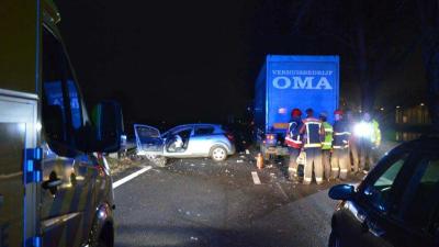 Ravage N33 na ongeval bij Veendam
