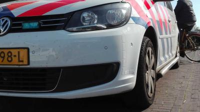 politieauto-fietser politieauto-fietser