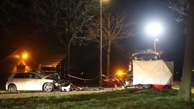 Zwaar beschadigde auto's