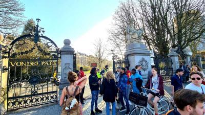 vondelpark-gesloten-drukte-lenteweer vondelpark-gesloten-drukte-lenteweer