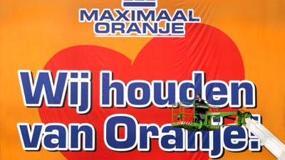 Foto van Oranje voetbal | Archief EHF Foto van Oranje voetbal | Archief EHF